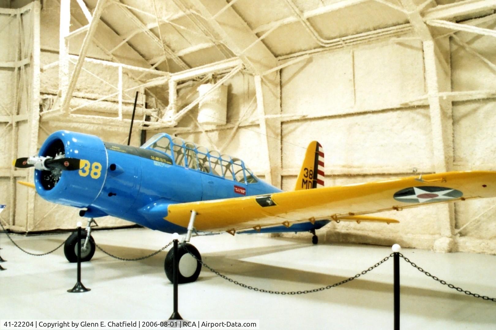 41-22204, 1941 Vultee BT-13A Valiant C/N 74-6124, BT-13A at the South Dakota Air & Space Museum