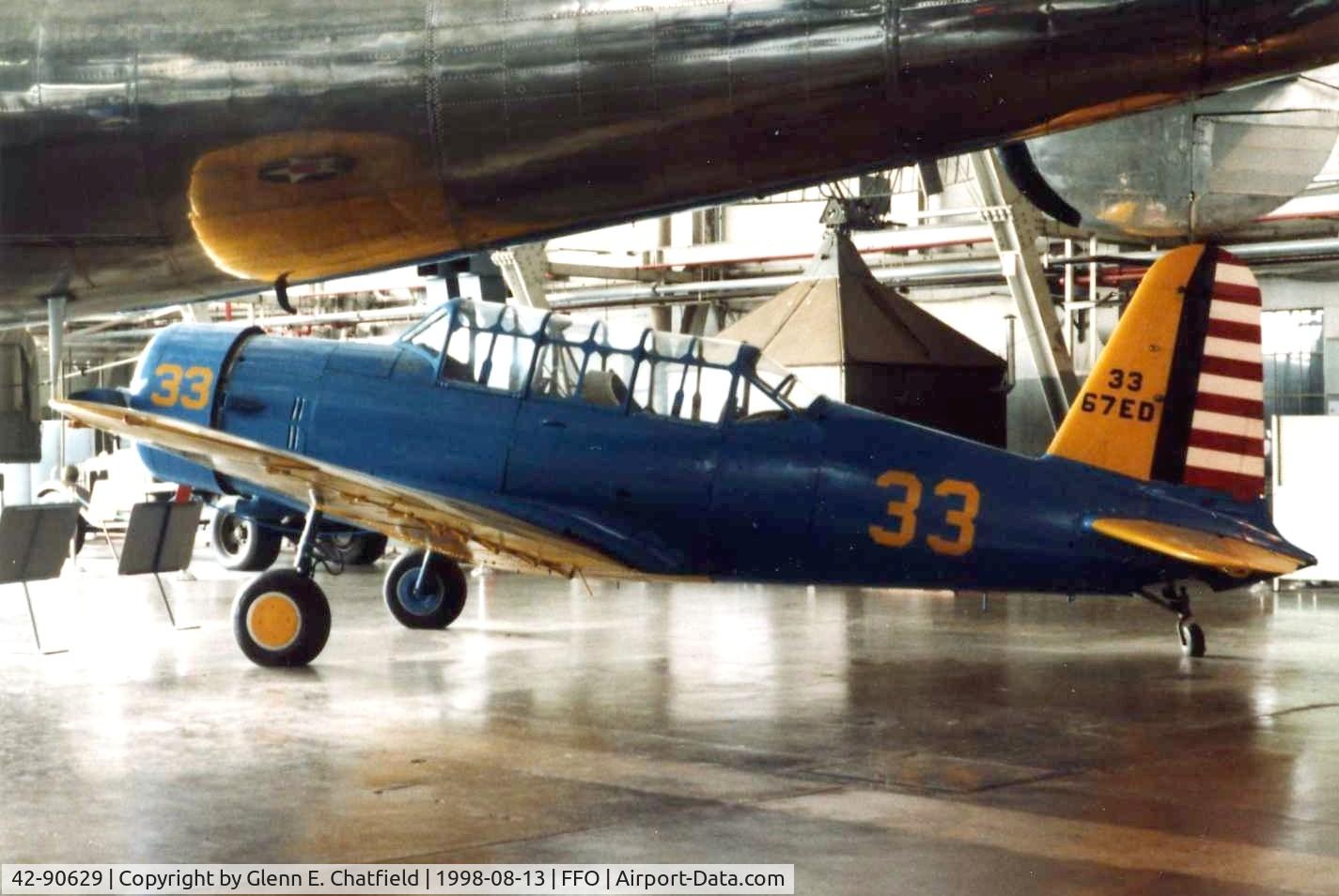 42-90629, 1942 Vultee BT-13B Valiant C/N 79-1706, BT-13B at the National Museum of the U.S. Air Force