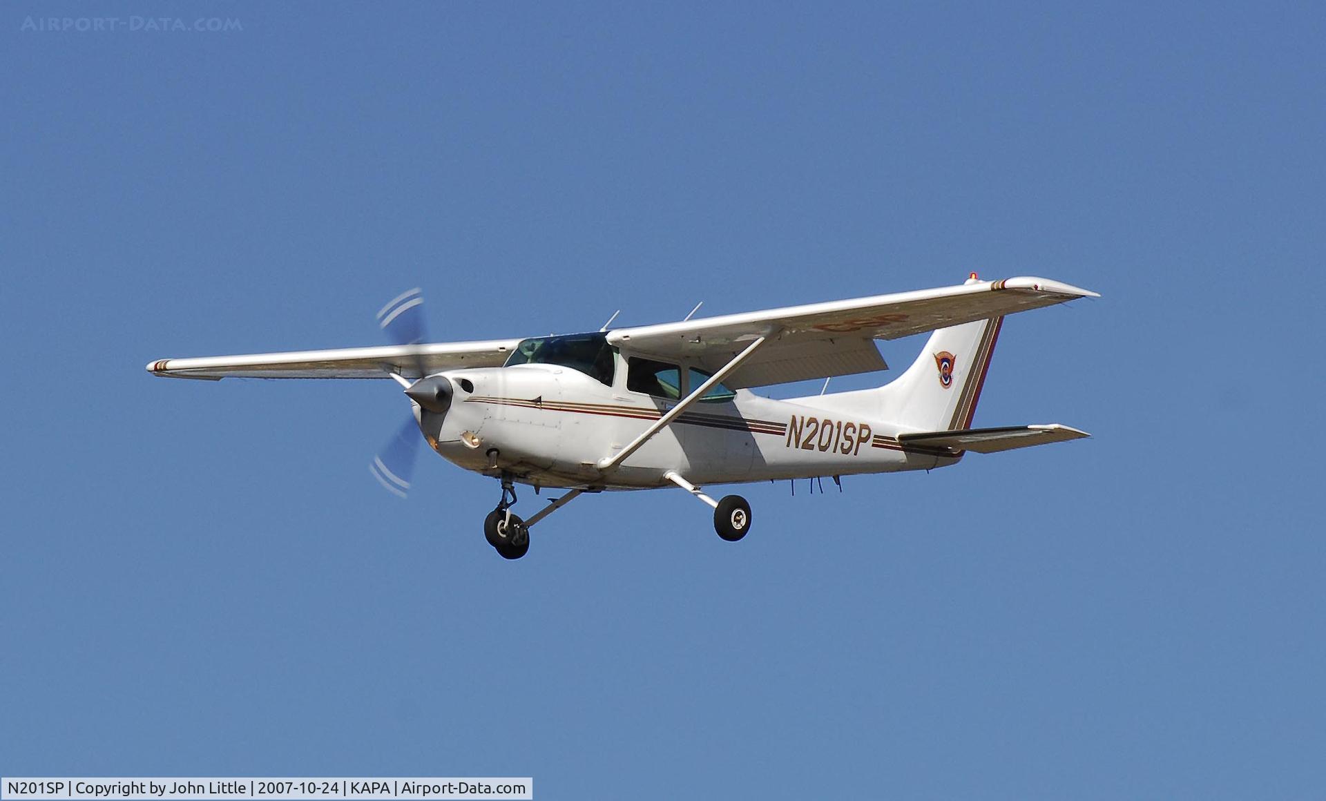N201SP, 1983 Cessna T182 Skylane C/N 18268313, Colorado State Patrol Cessna on Approach to 17L