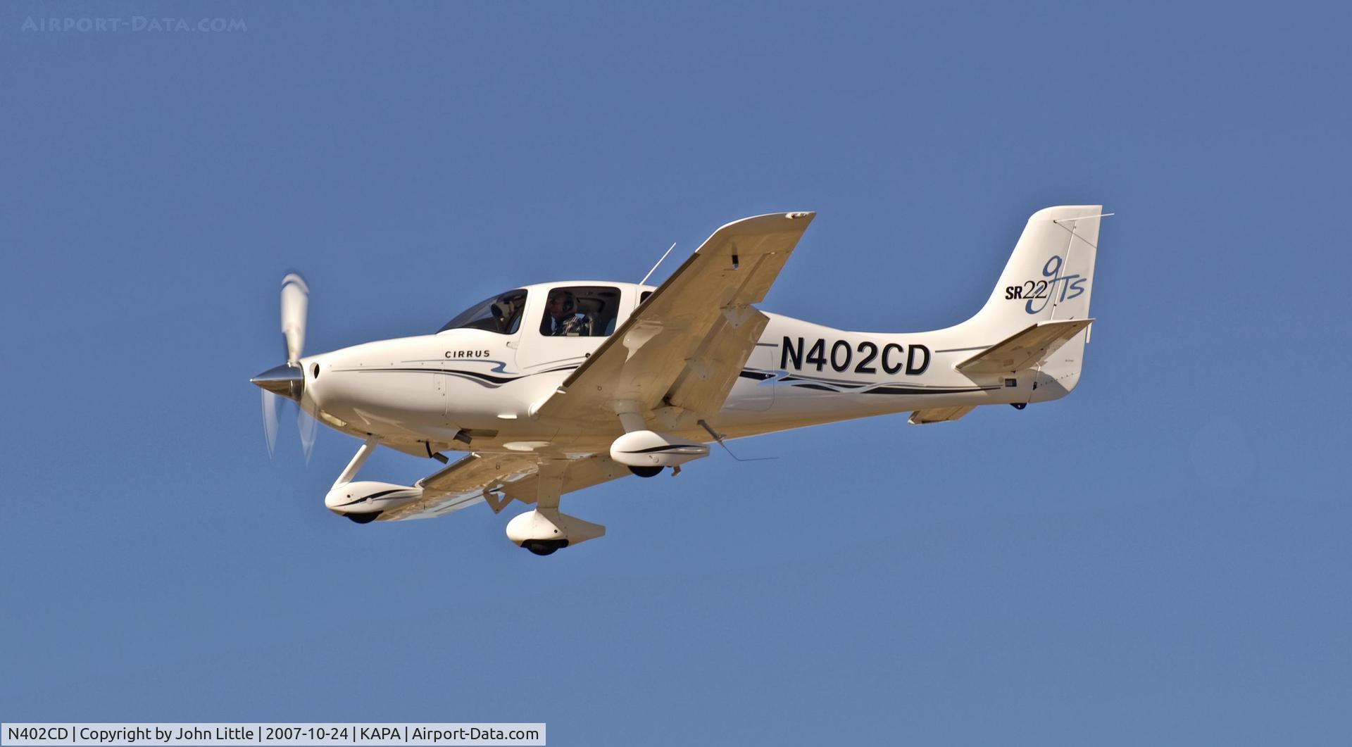 N402CD, 2005 Cirrus SR22 GTS C/N 1431, Cirrus on Approach to 17L