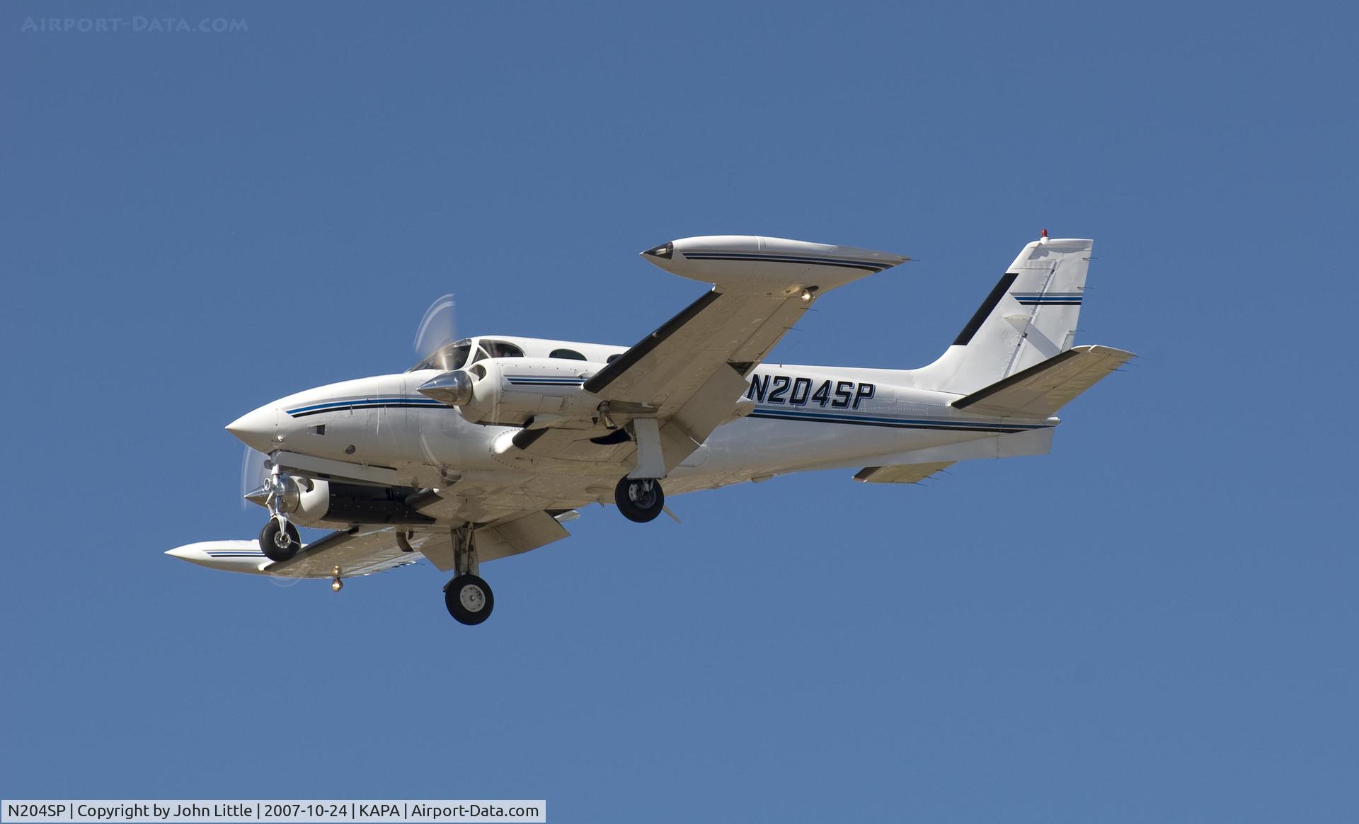 N204SP, 1982 Cessna 340A C/N 340A1537, Approach to 17L