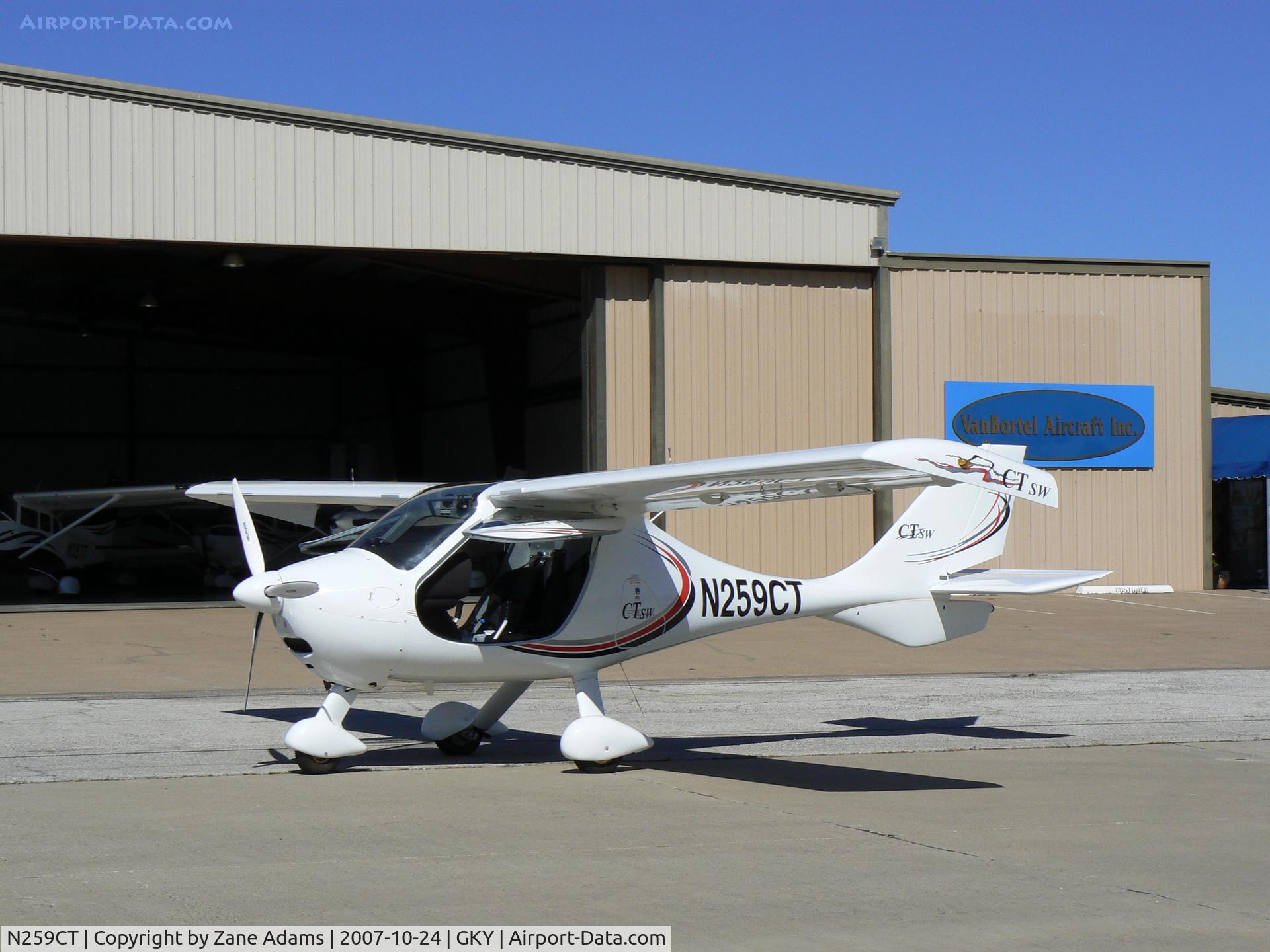 N259CT, 2007 Flight Design CTSW C/N 07-03-07, On the ramp at Arlington Muni