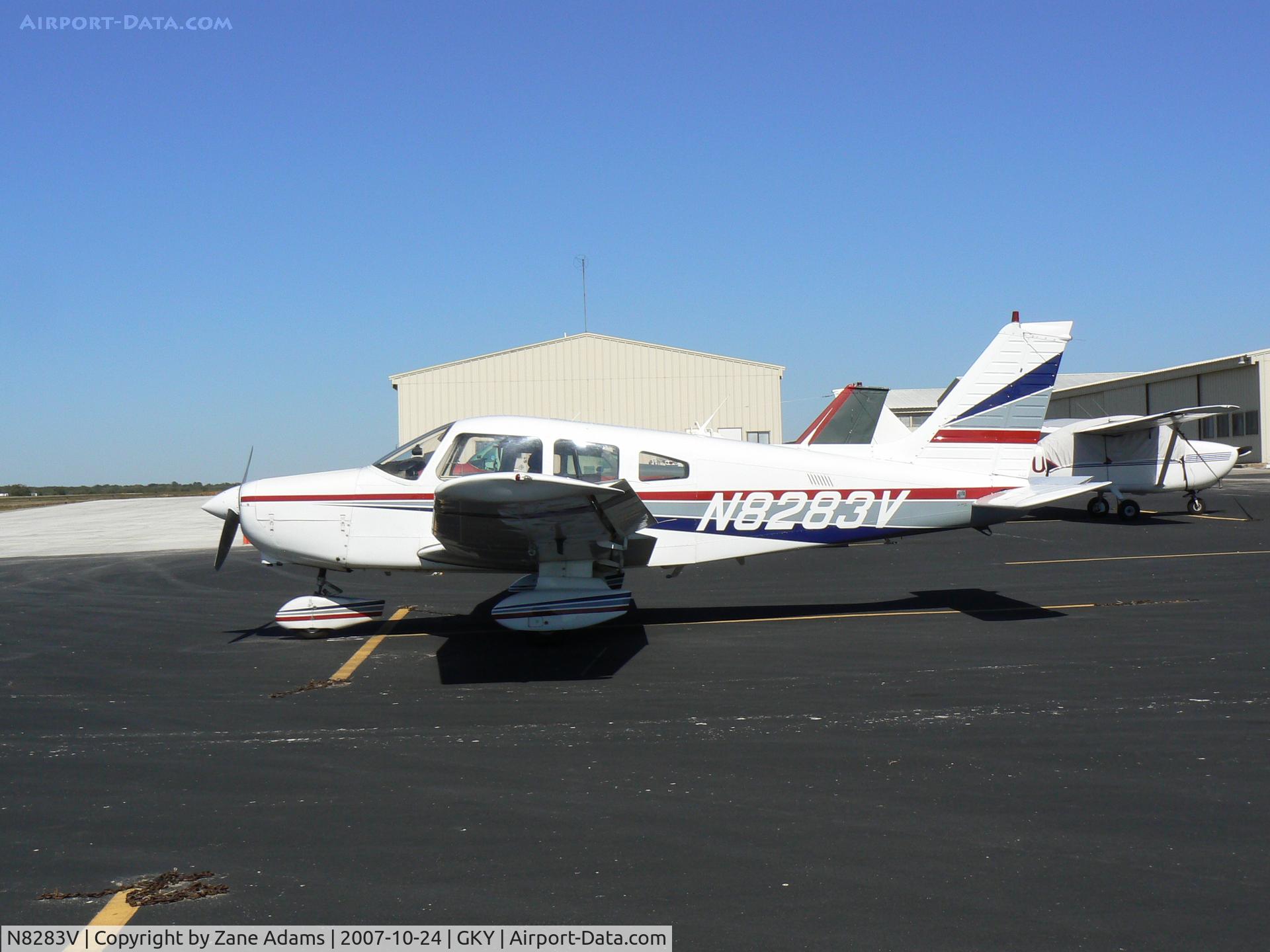 N8283V, 1980 Piper PA-28-161 C/N 28-8116065, On the ramp at Arlington Muni