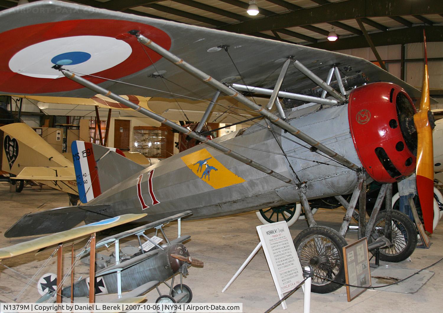 N1379M, 1917 Morane-Saulnier A1 C/N 417, This 1917 original can still be seen in all her glory at Old Rhinebeck.