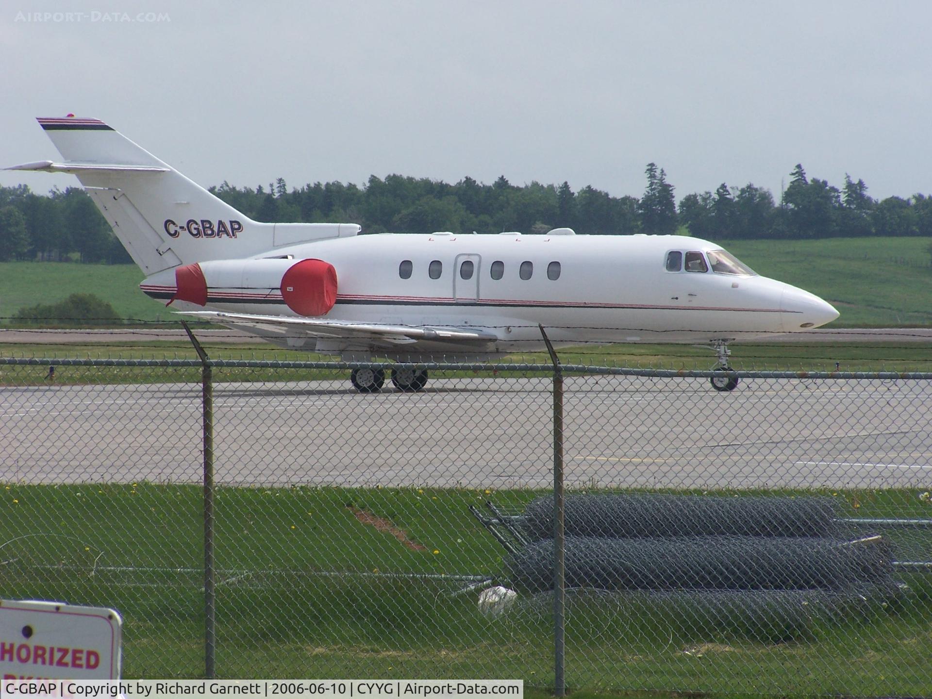 C-GBAP, 1999 Raytheon Hawker 800XP C/N 258444, Charlottetown