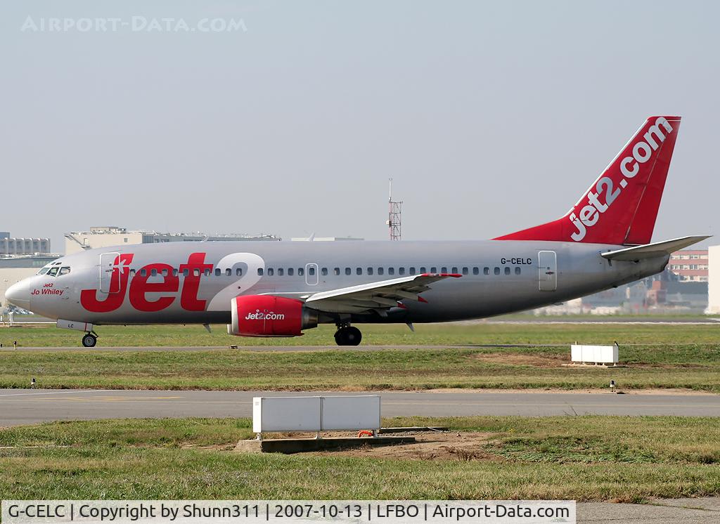 G-CELC, 1987 Boeing 737-33A C/N 23831, Taxiing holy point rwy 32R for departure