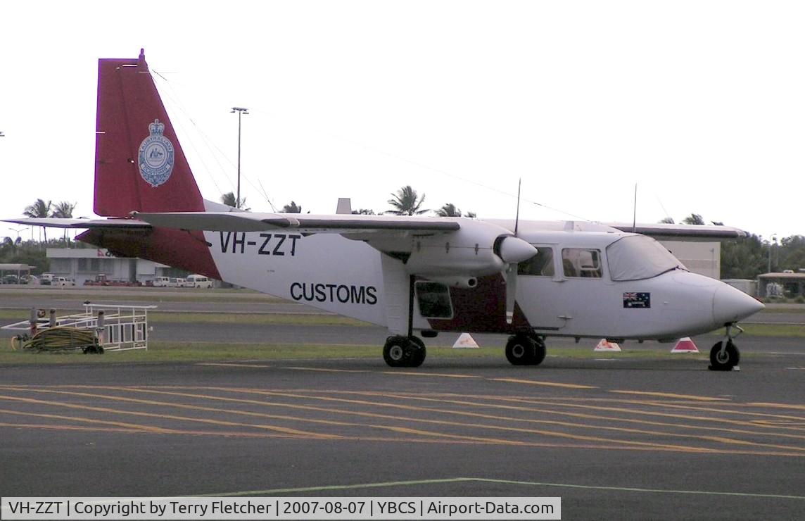 VH-ZZT, 1995 Pilatus Britten-Norman BN-2B-20 Islander C/N 2279, Coast Guard Islander at Cairns