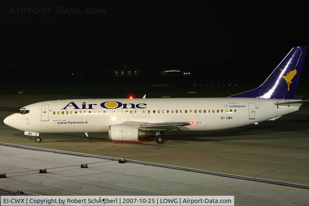 EI-CWX, 1991 Boeing 737-4YO C/N 24912, Charter to FCO