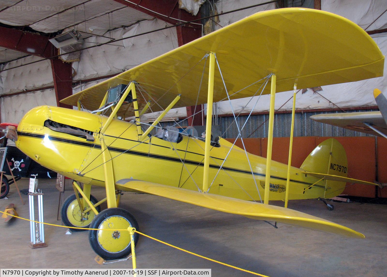 N7970, 1929 Waco GXE C/N 1801, Texas Air Museum
