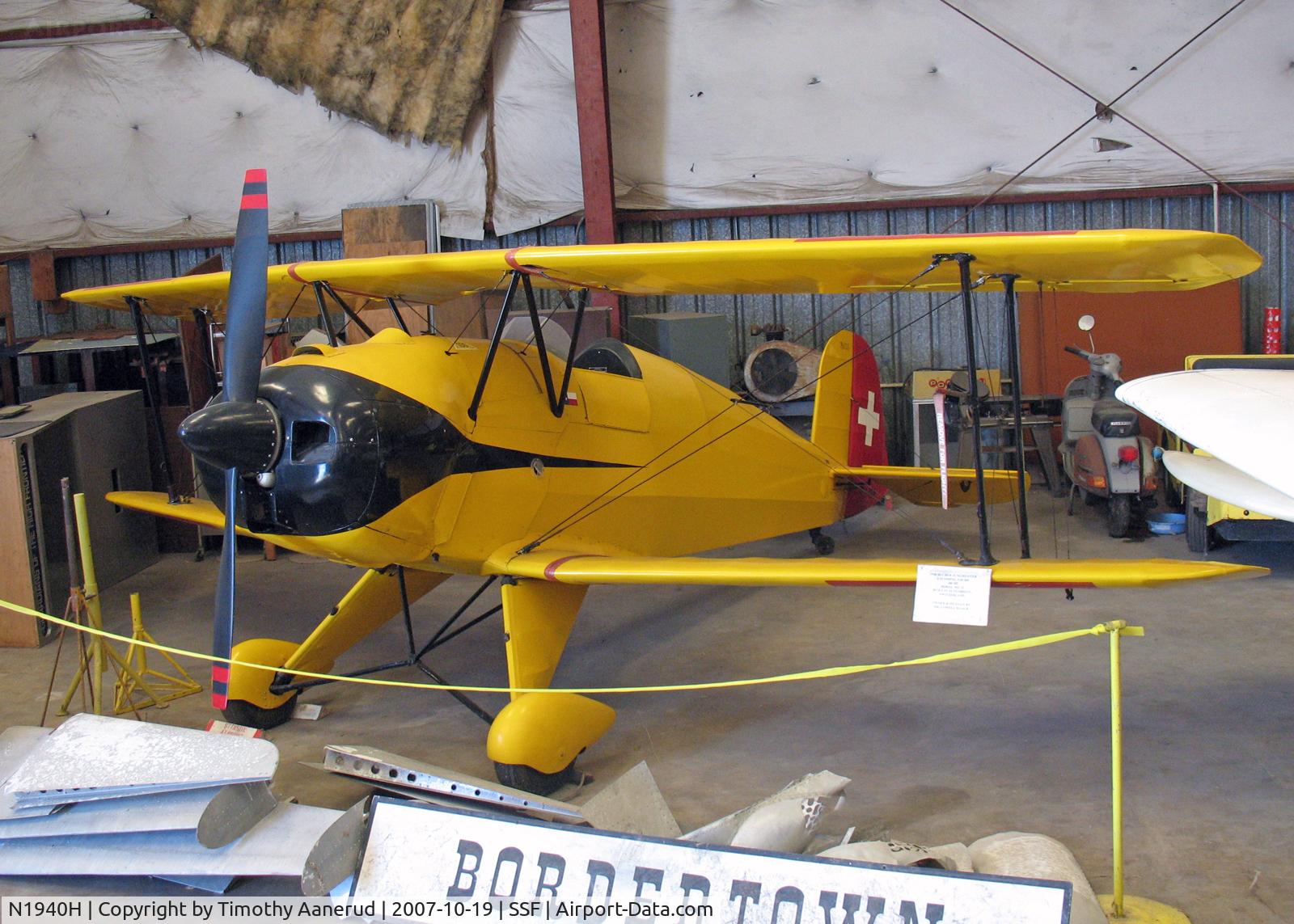 N1940H, 1940 Bucker Bu-133 Jungmeister C/N 37, Texas Air Museum