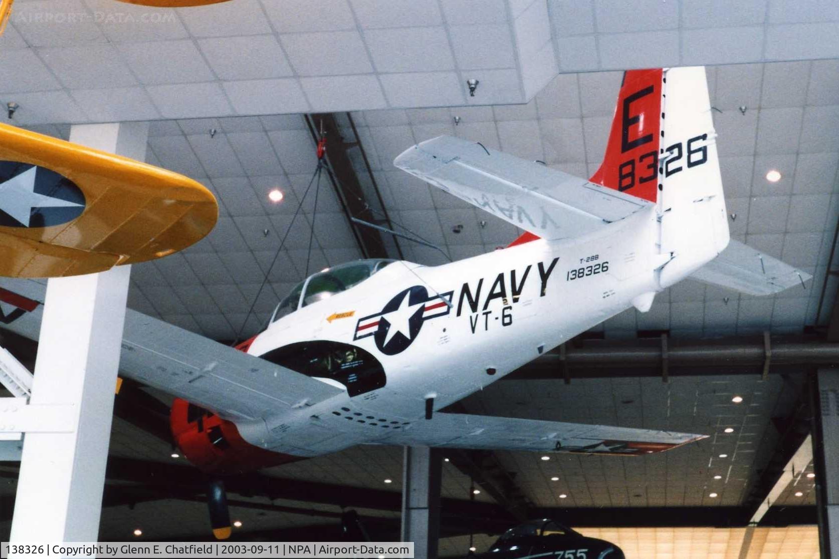 138326, North American T-28B Trojan C/N 200-397, T-28B at the National Museum of Naval Aviation