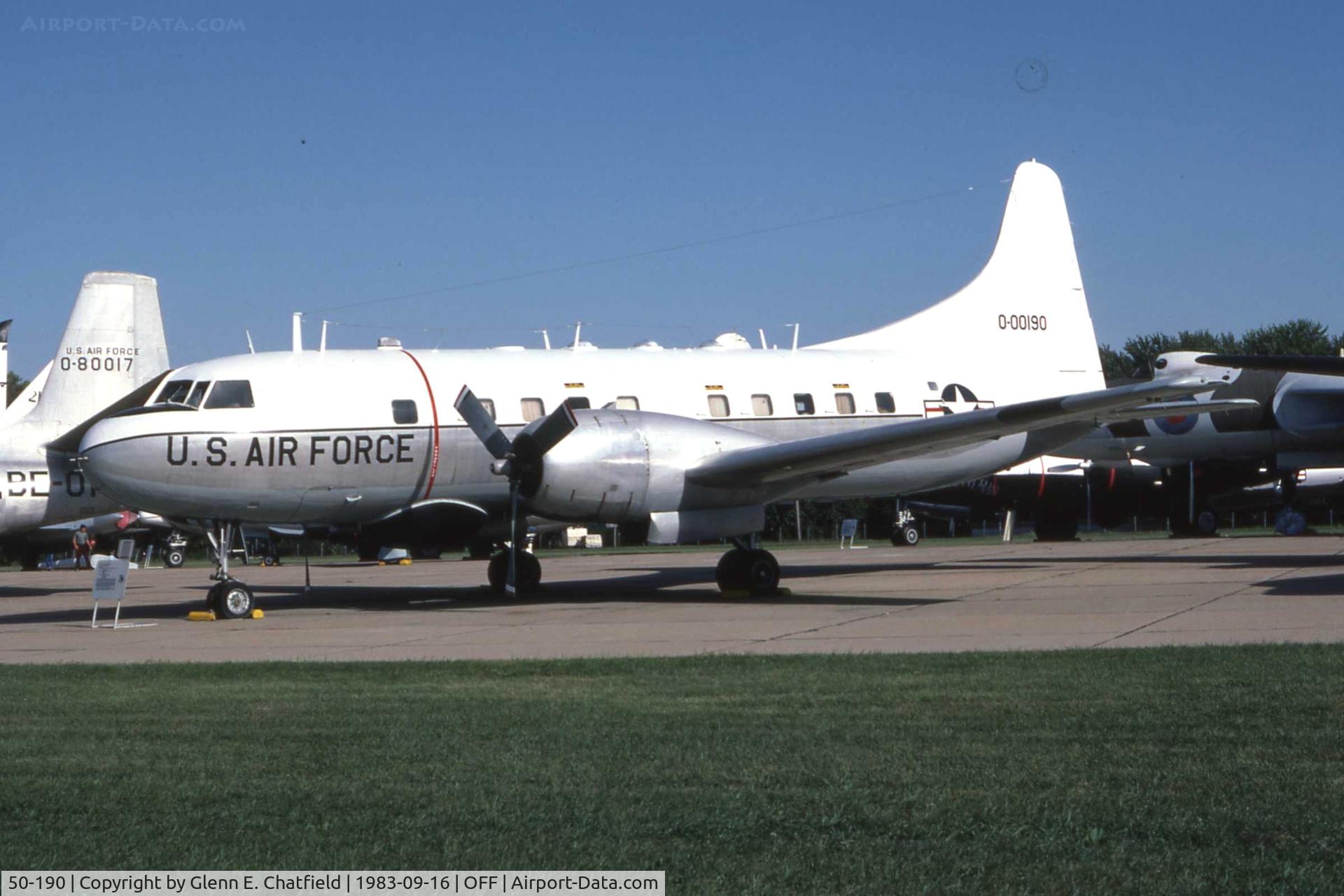 50-190, 1950 Convair T-29A C/N 220, T-29A at the old Strategic Air Command Museum