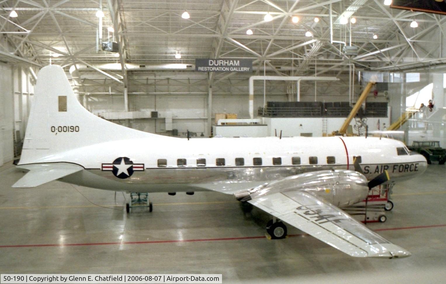 50-190, 1950 Convair T-29A C/N 220, T-29A at the Strategic Air & Space Museum