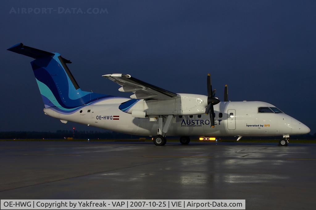 OE-HWG, 1991 De Havilland Canada DHC-8-102 Dash 8 C/N 289, Austrojet Dash 8-100
