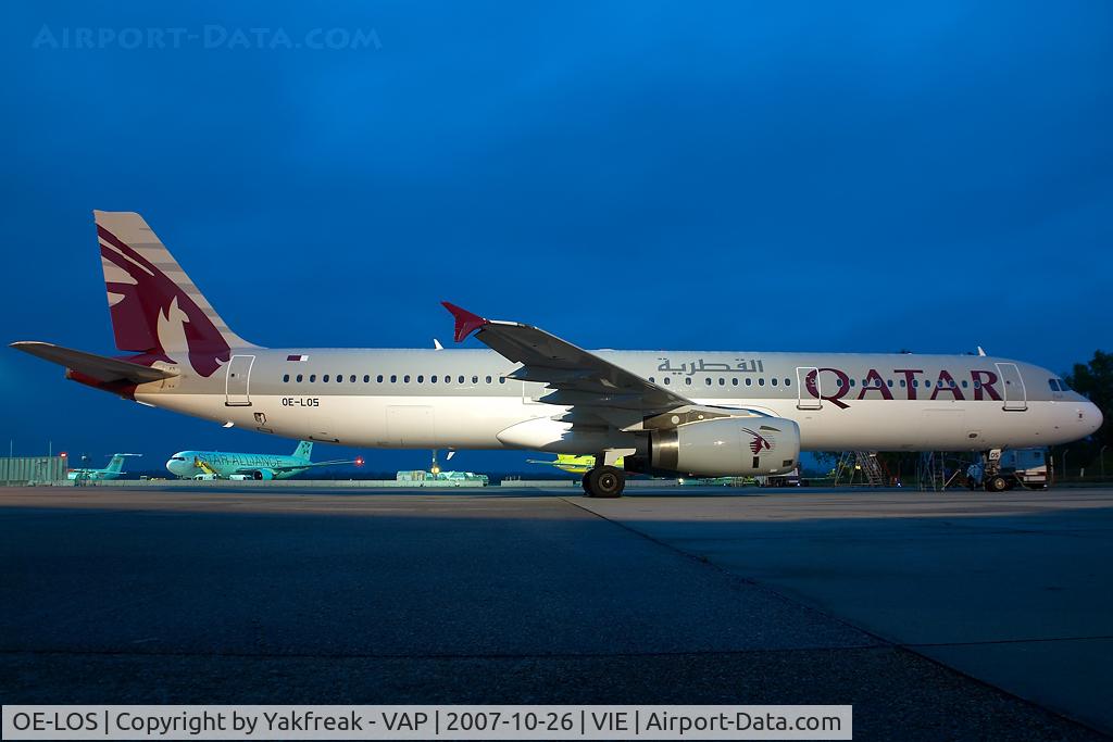 OE-LOS, 2001 Airbus A321-231 C/N 1487, Qatar Airways Airbus A321