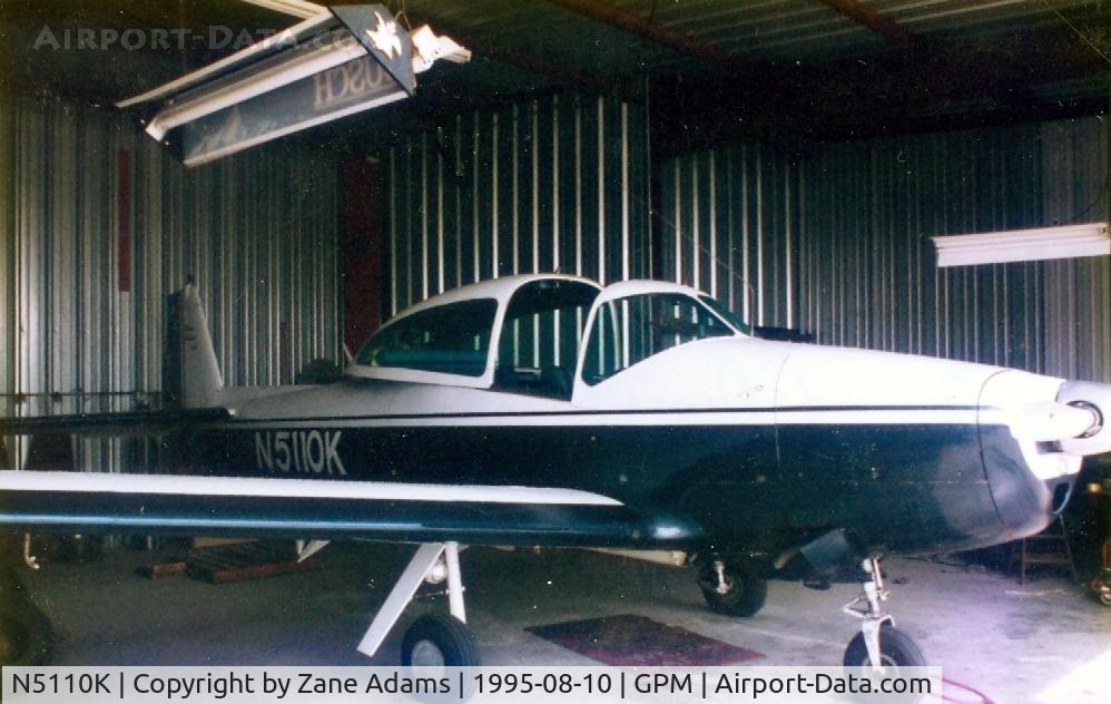 N5110K, 1950 Ryan NAVION A C/N NAV-4-2010, In the hanger at Grand Prairie Muni