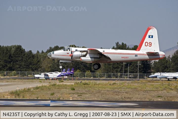 N4235T, 1962 Lockheed SP-2H (P2V-7S) Neptune C/N 726-7285, Taken at Santa Maria Airport during the Zaca Fire