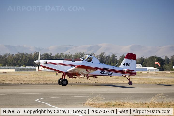 N398LA, 2007 Air Tractor Inc AT-802A C/N 802A-0263, Taken at Santa Maria Airport during the Zaca Fire