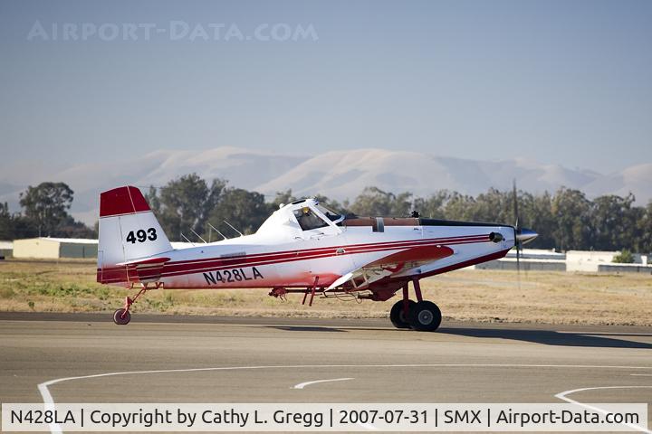 N428LA, 2006 Air Tractor Inc AT-802A C/N 802A-0228, Taken at Santa Maria Airport during the Zaca Fire