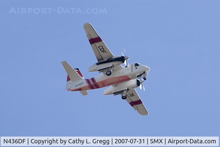 N436DF, 2001 Marsh Aviation S-2F3AT C/N 152337, Taken at Santa Maria Airport during the Zaca Fire