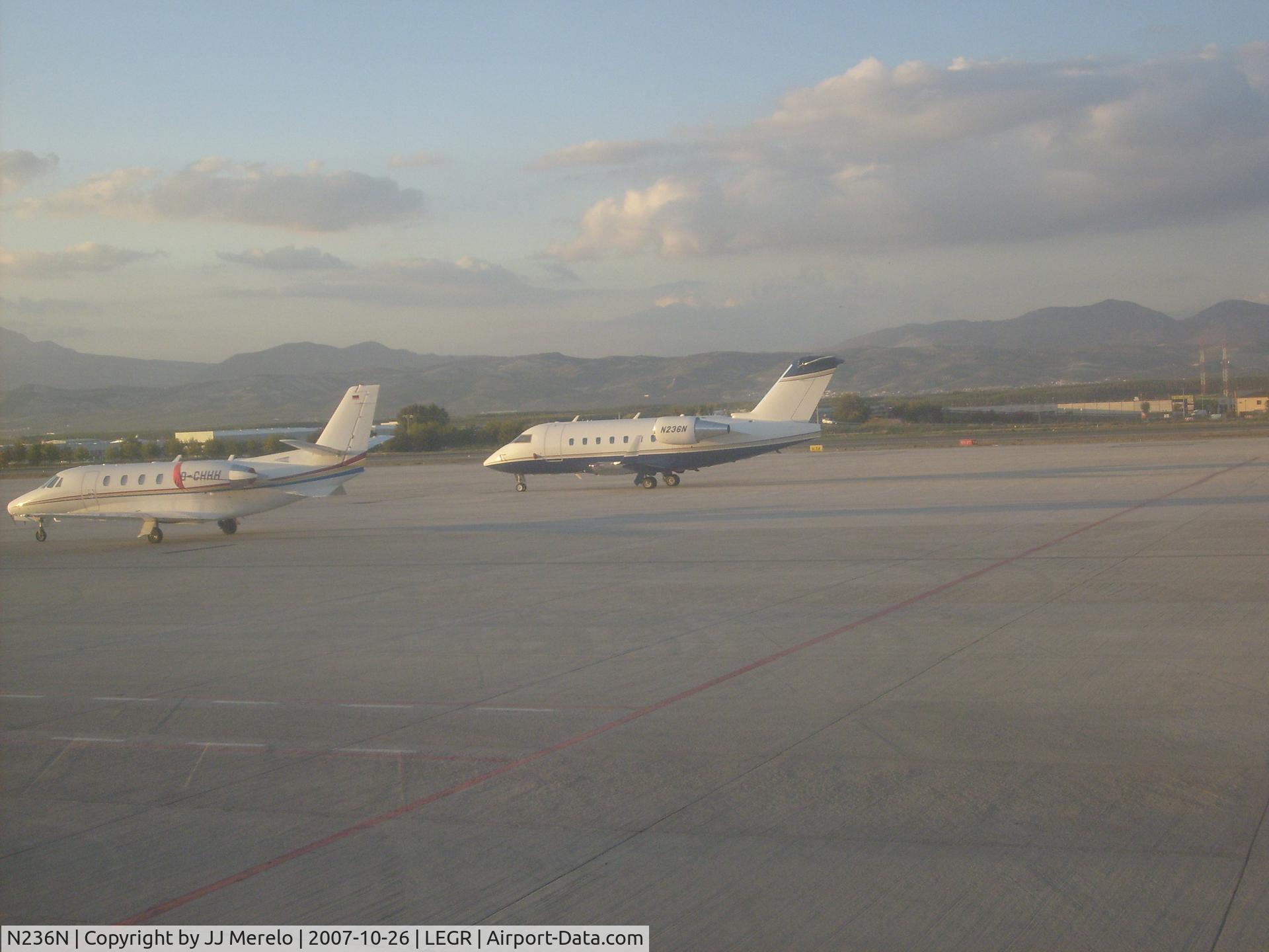 N236N, 1992 Canadair Challenger 601-3A (CL-600-2B16) C/N 5108, Granada Airport, Spain (GRX)
