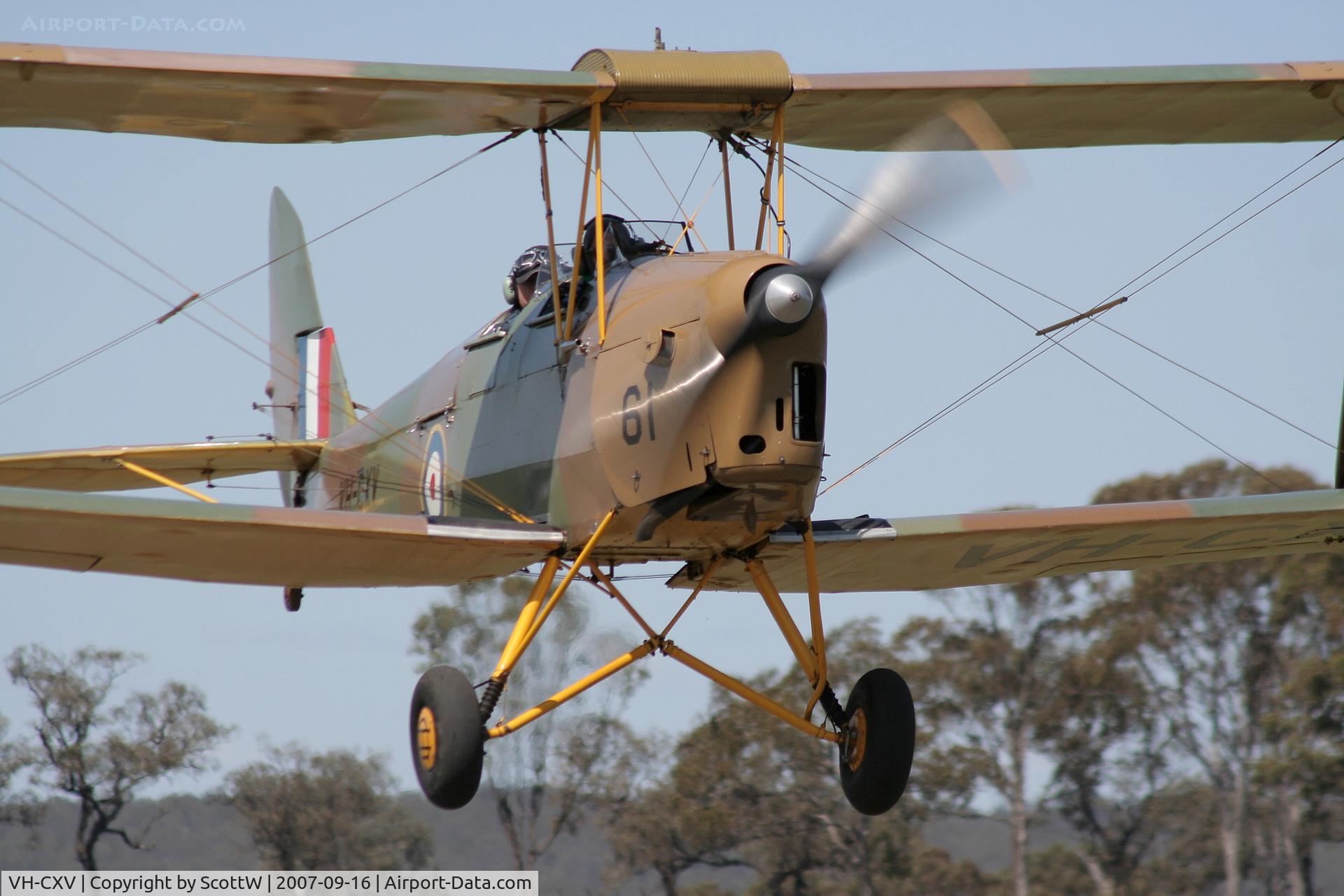 VH-CXV, 1938 De Havilland DH-82A Tiger Moth II C/N 83250, Taken at the Wings over Warwick event S.E.QLD AUS