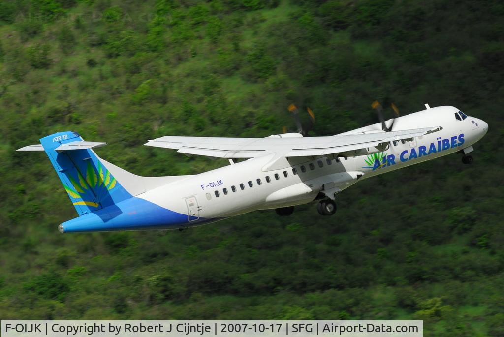 F-OIJK, 2006 ATR 72-212A C/N 736, Departure from Saint Martin to Guadeloupe