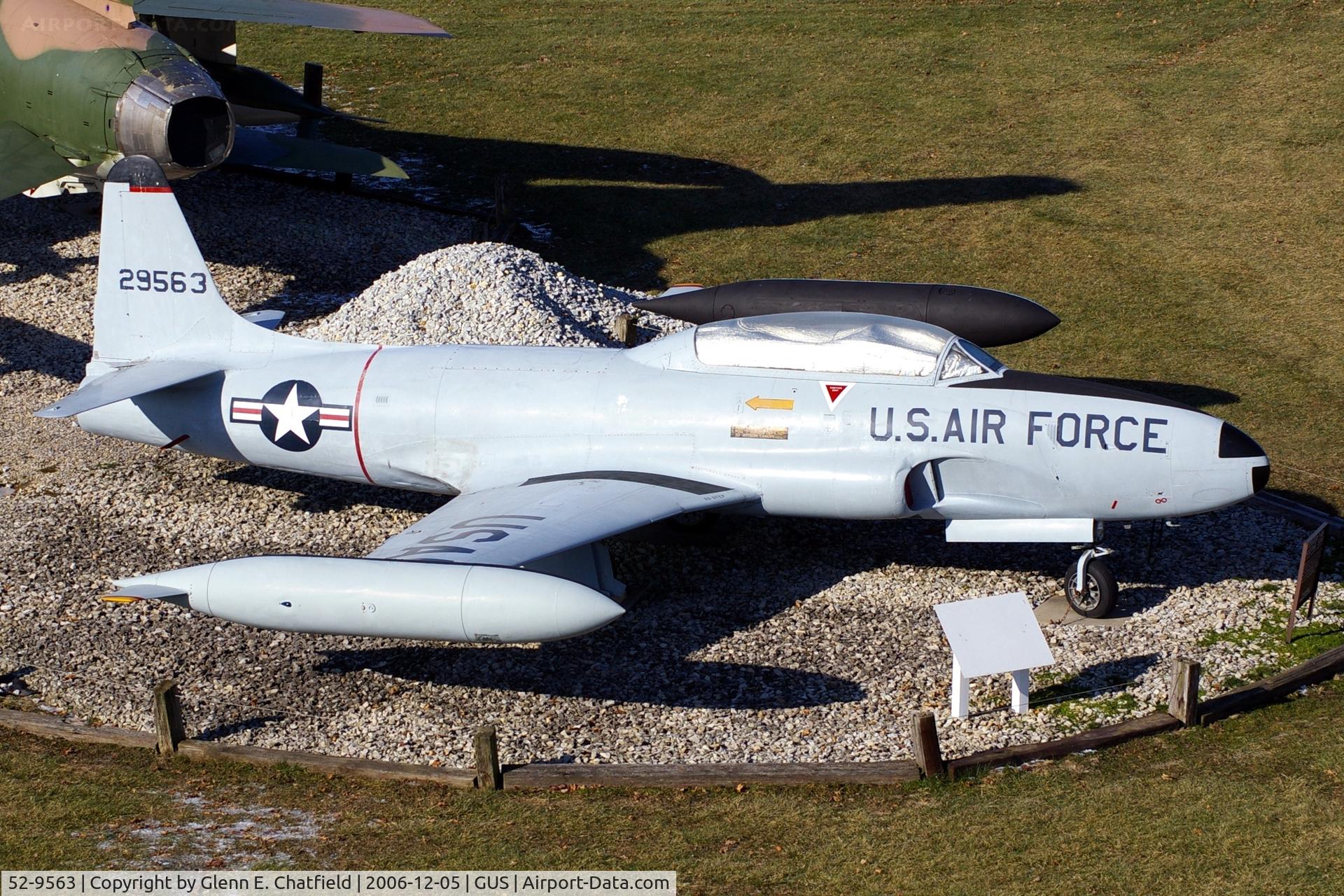 52-9563, 1952 Lockheed T-33A-1-LO Shooting Star C/N 580-7723, T-33A at the Grissom AFM museum