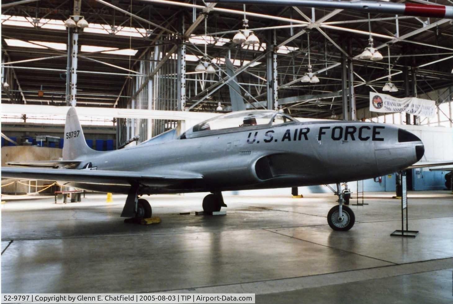 52-9797, 1952 Lockheed T-33A-1-LO Shooting Star C/N 580-8057, T-33A at tje Octave Chanute Aviation Center