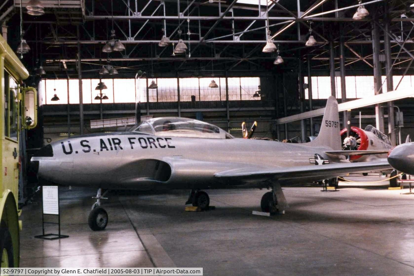 52-9797, 1952 Lockheed T-33A-1-LO Shooting Star C/N 580-8057, T-33A at tje Octave Chanute Aviation Center