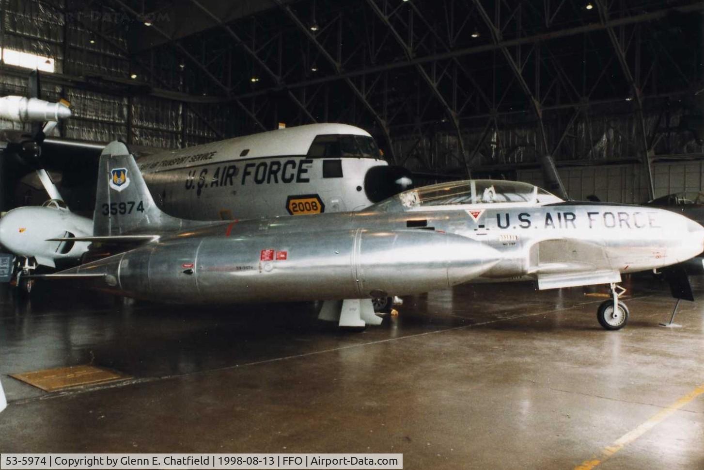 53-5974, 1953 Lockheed T-33A-5-LO Shooting Star C/N 580-9456, T-33A at the National Museum of the U.S. Air Force