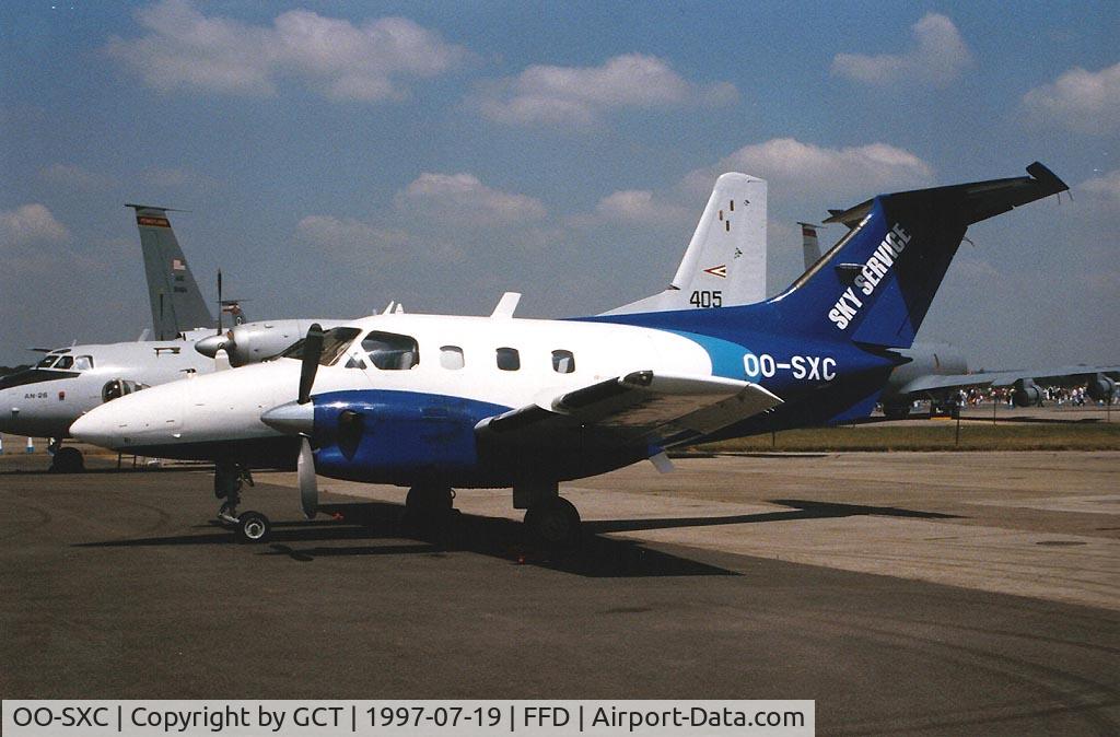 OO-SXC, 1981 Embraer EMB-121A Xingu C/N 121105, At IAT 97