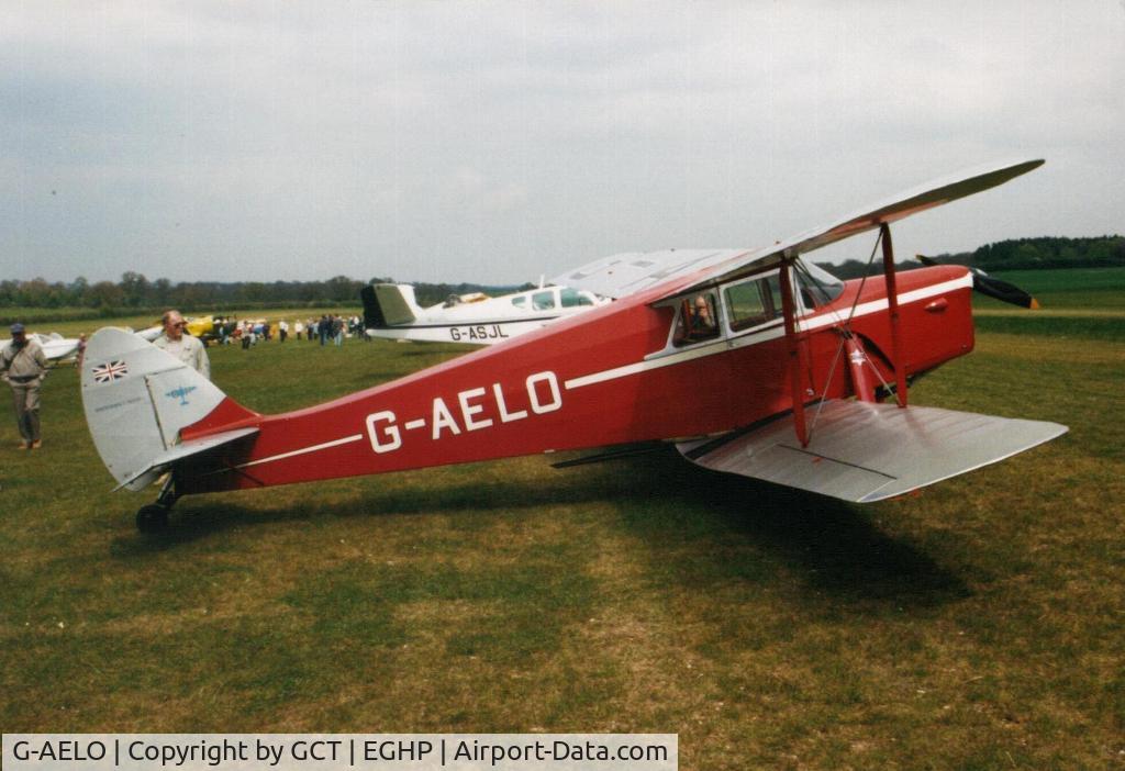 G-AELO, 1936 De Havilland DH.87B Hornet Moth C/N 8105, At a fly-in