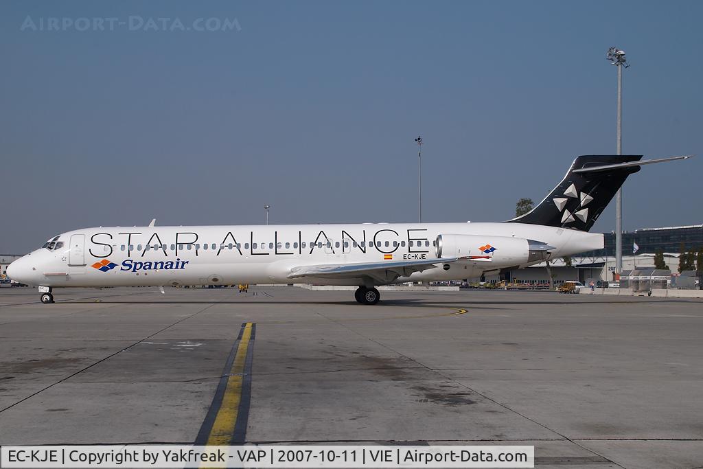 EC-KJE, 1989 McDonnell Douglas MD-87 (DC-9-87) C/N 49606, Spanair MD87