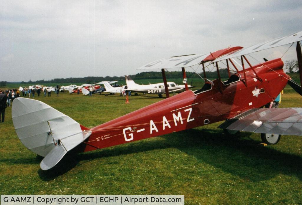 G-AAMZ, 1930 De Havilland DH-60G Gypsy Moth C/N 1293, Old photo at Popham fly-in