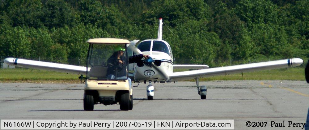 N6166W, 1964 Piper PA-28-140 Cherokee C/N 28-20184, I usually catch her taking off, not taxiing in