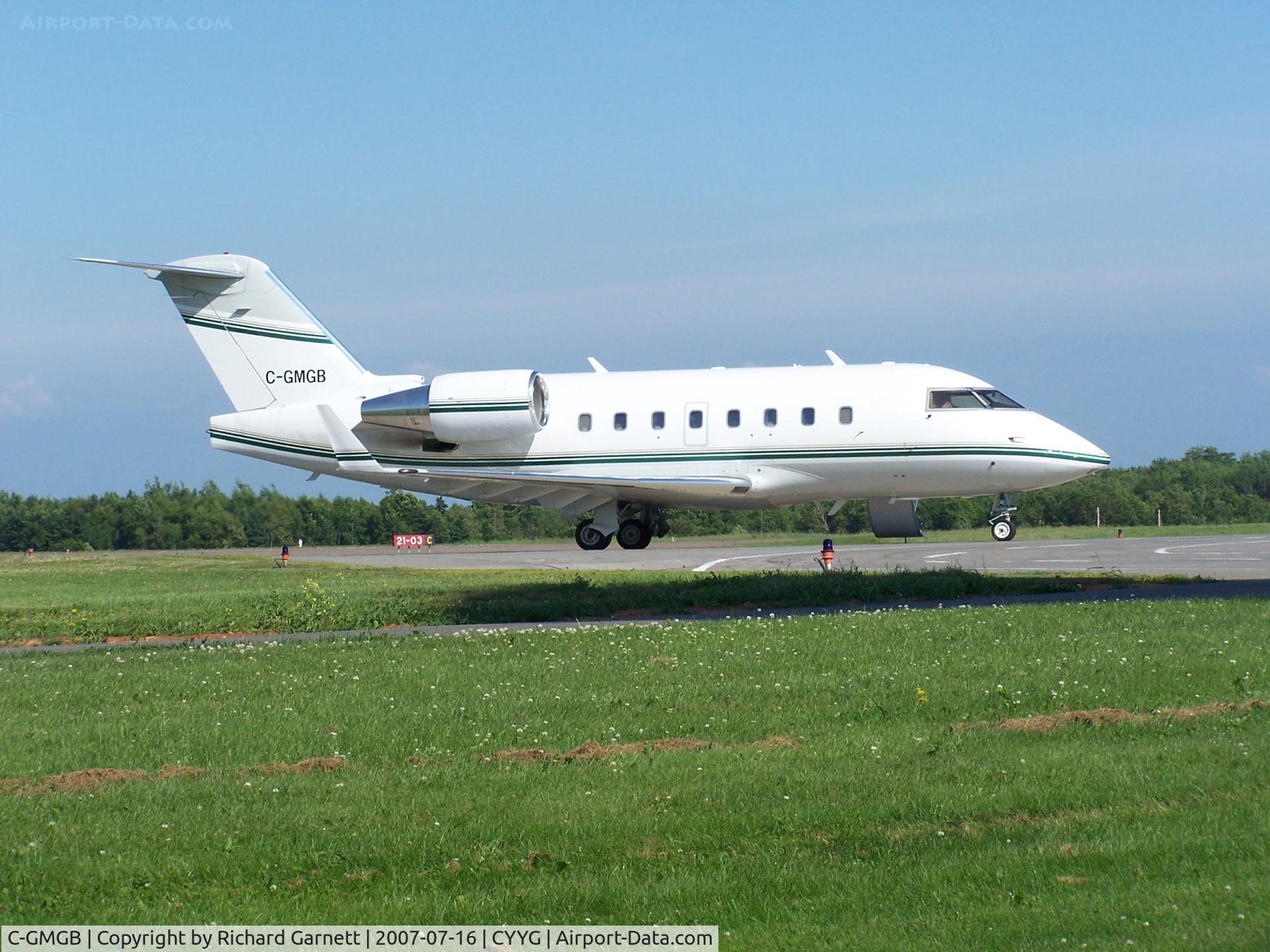 C-GMGB, 1991 Canadair Challenger 601-3A (CL-600-2B16) C/N 5093, Charlottetown