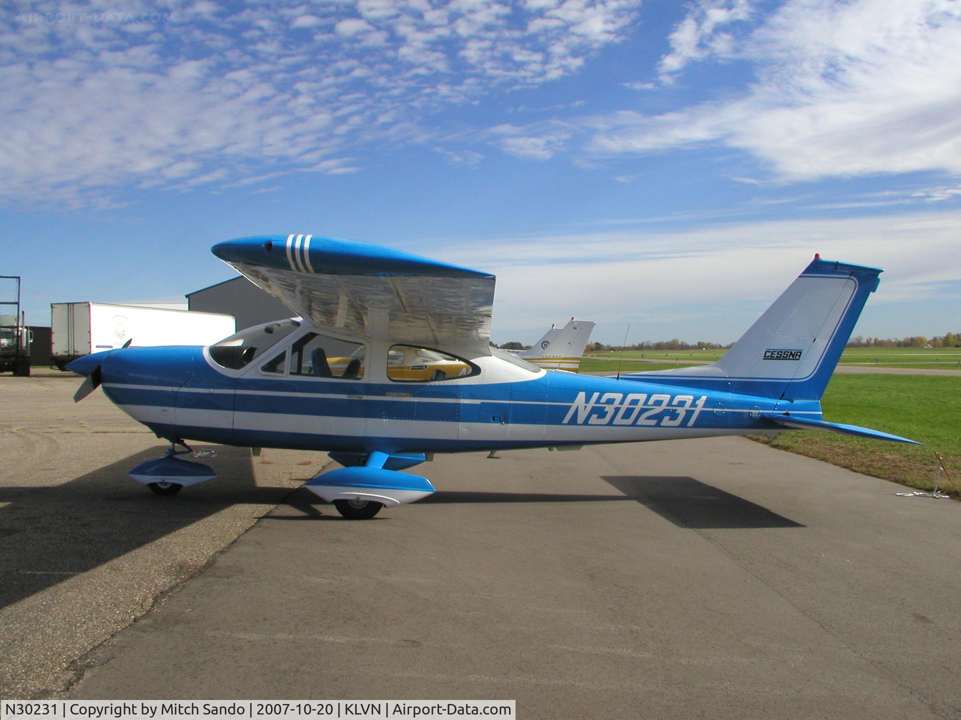 N30231, 1968 Cessna 177 Cardinal C/N 17701136, Parked on the ramp at Airlake.