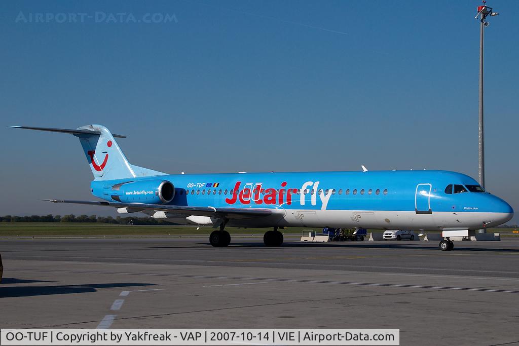 OO-TUF, 1991 Fokker 100 (F-28-0100) C/N 11373, Jetairfly Fokker 100