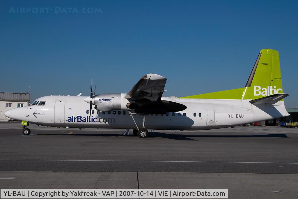 YL-BAU, 1988 Fokker 50 C/N 20126, Air Baltic Fokker 50
