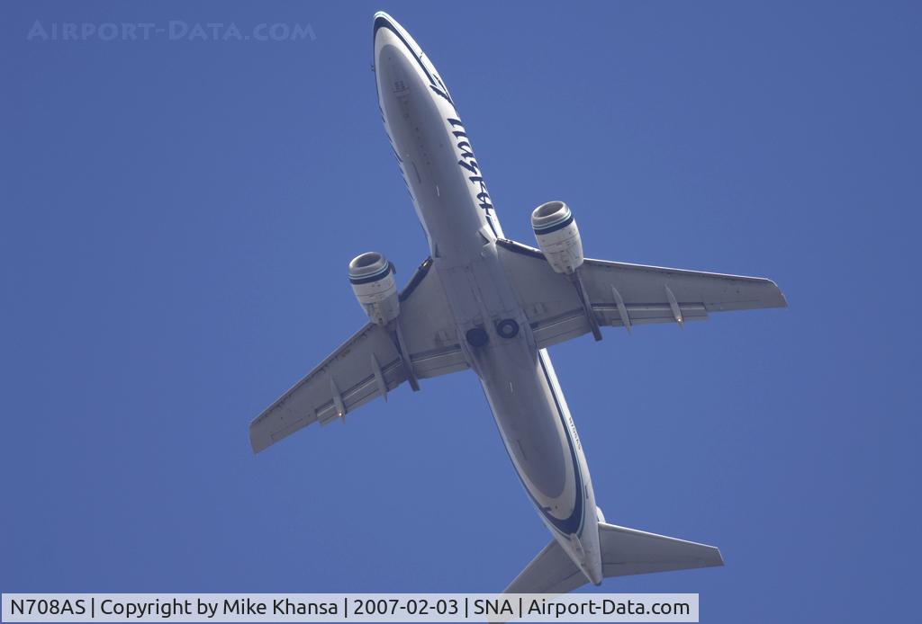 N708AS, 1999 Boeing 737-490 C/N 28895, Alaska B737-490 Blasting off into the blue sky.