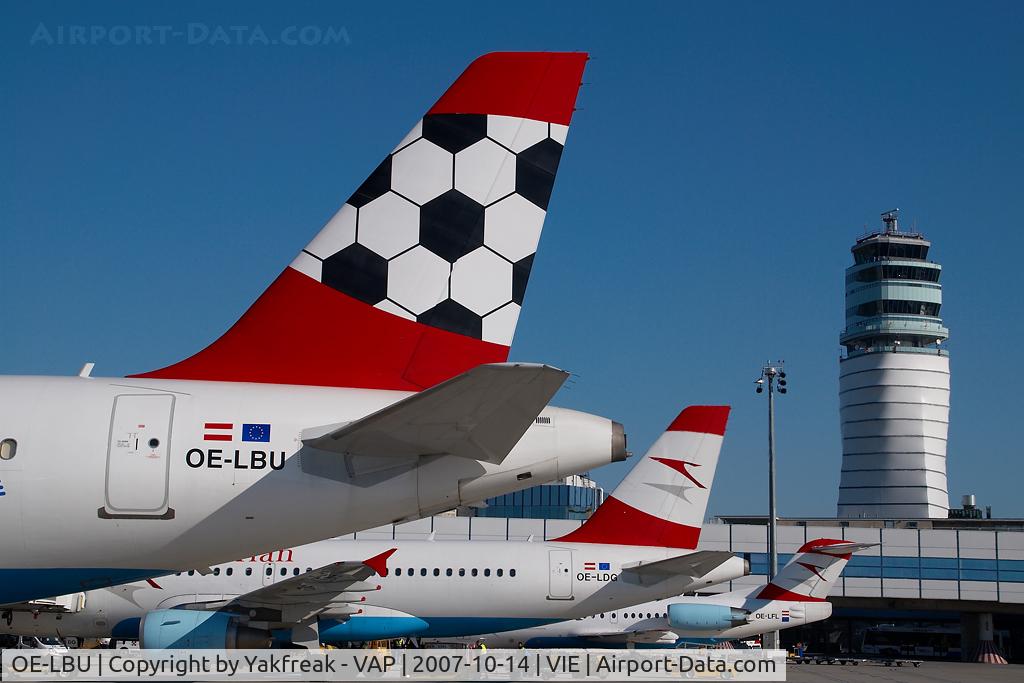 OE-LBU, 2001 Airbus A320-214 C/N 1478, Austrian Airlines Airbus 320 in Euro 2008 colors
