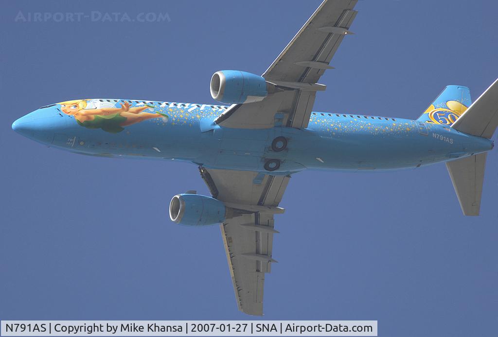 N791AS, 1997 Boeing 737-490 C/N 28886, Alaska B737-490 Disney's 50th Anniversary's paint Scheme featuring 