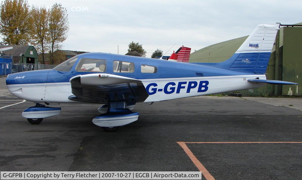 G-GFPB, 2000 Piper PA-28-181 Cherokee Archer III C/N 28-43409, Pa-28 Archer minus propellor awaiting formal Registration on the British Register