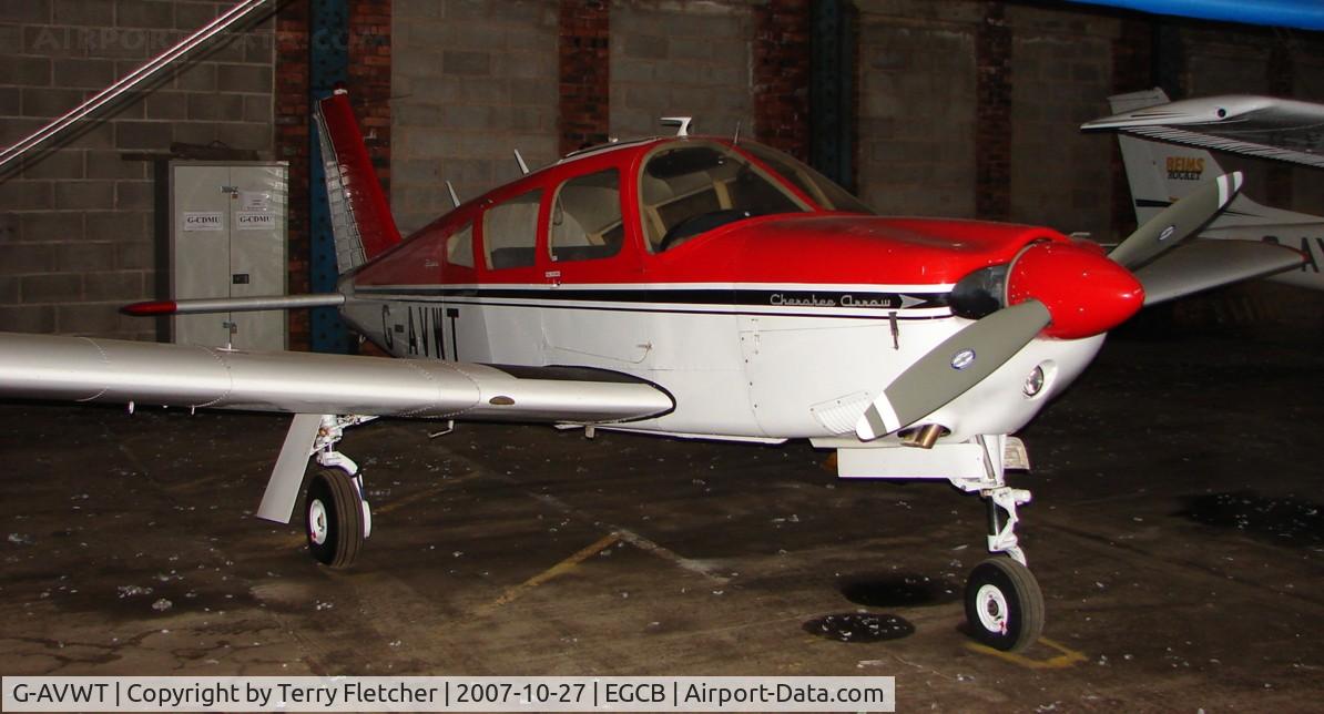 G-AVWT, 1968 Piper PA-28R-180 Cherokee Arrow C/N 28R-30362, Pa28R