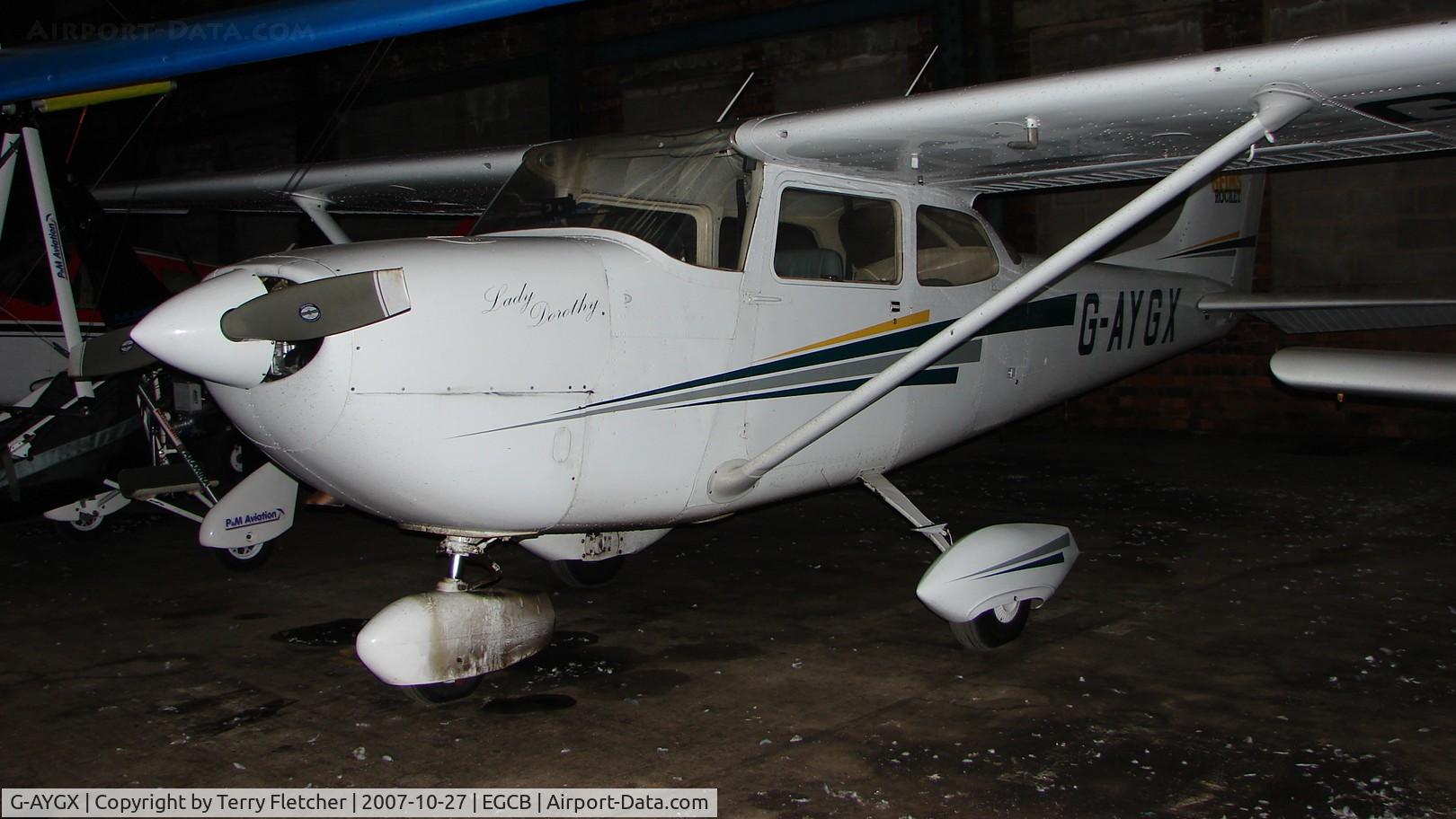 G-AYGX, 1970 Reims FR172G Reims Rocket C/N 0208, Cessna FR172G