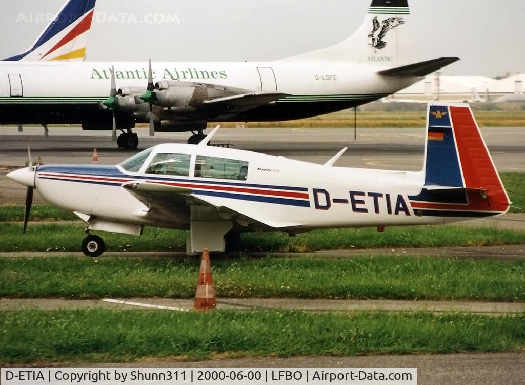 D-ETIA, 1991 Mooney M20K 231 Turbo C/N 25-0835, Parked at the old light aviation apron...