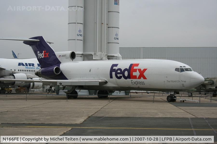 N166FE, 1966 Boeing 727-22 C/N 18863, N166FE belongs now to the collection of the Musee de l'Air et de l'Espace at Paris-Le Bourget