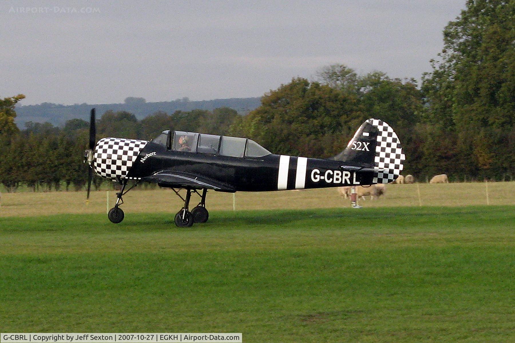 G-CBRL, 1983 Bacau Yak-52 C/N 833708, Take-off from EGKH