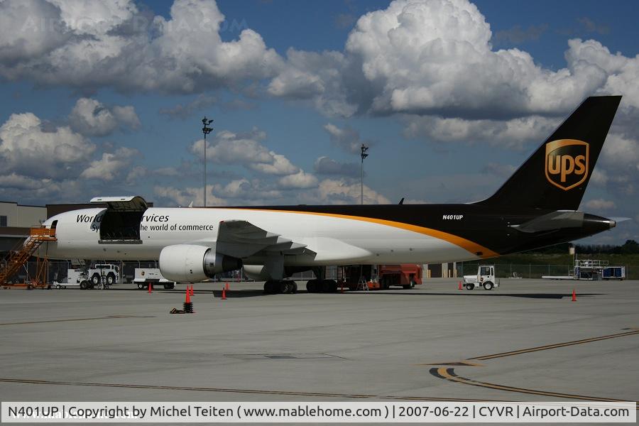 N401UP, 1987 Boeing 757-24APF C/N 23723, N401UP in the UPS area near the main runway